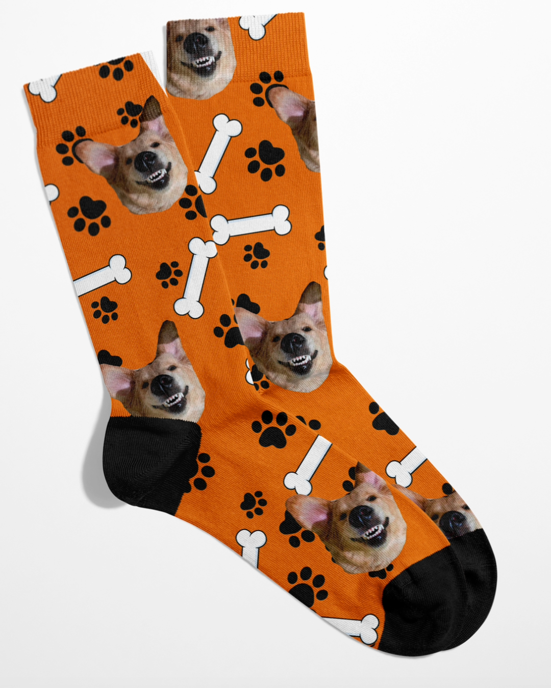 Pawtastic Peds: customized socks with your dog face