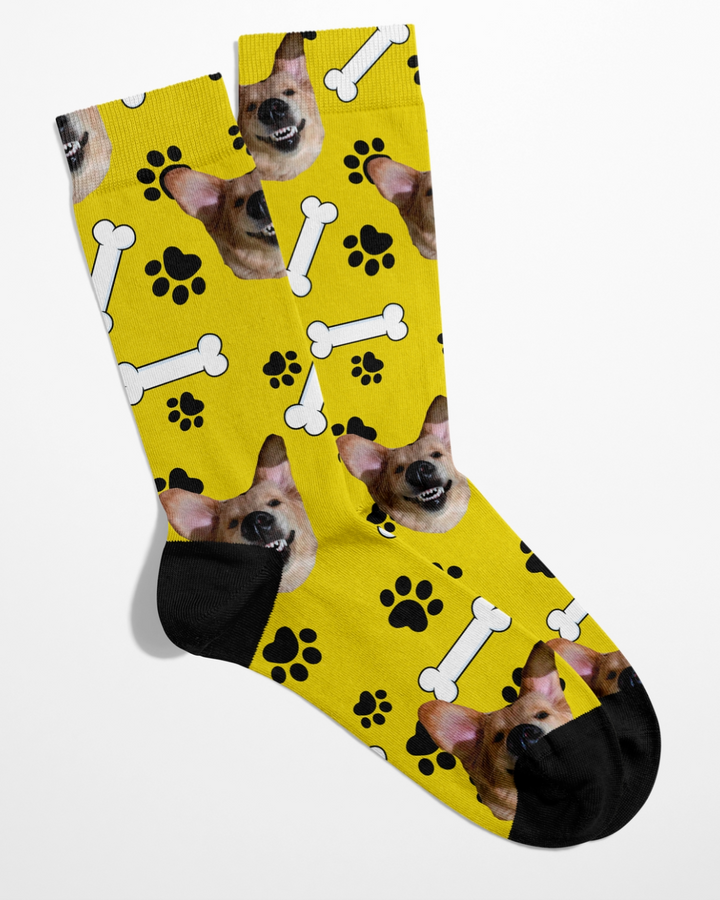 Pawtastic Peds: customized socks with your dog face