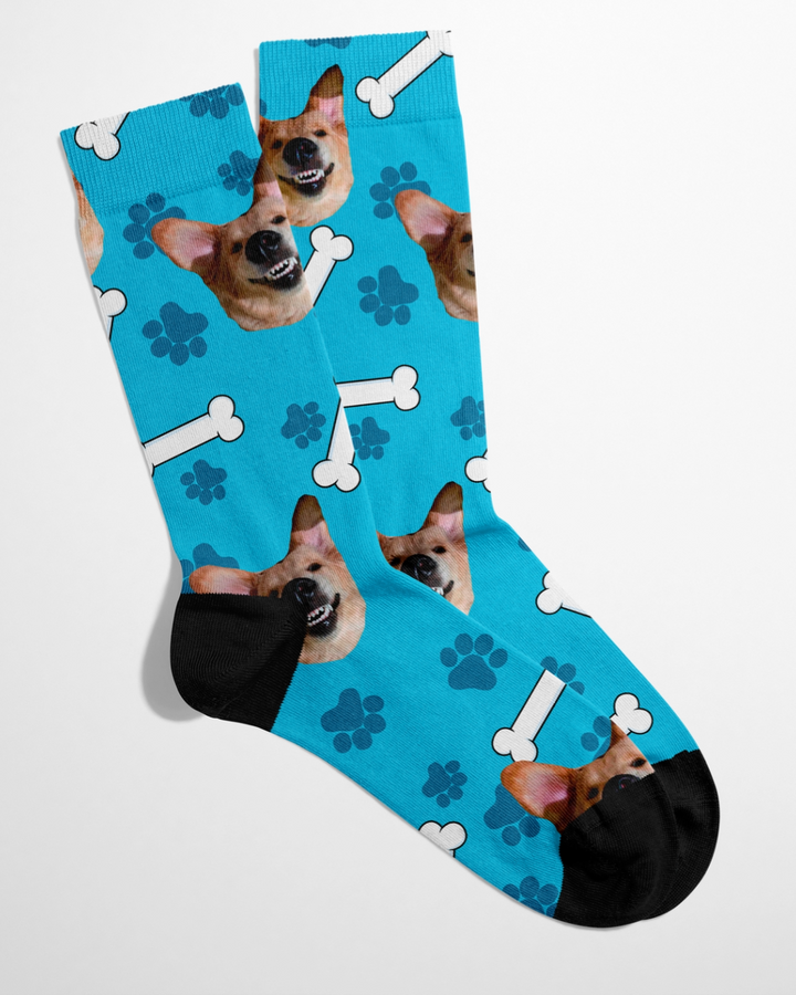 Pawtastic Peds: customized socks with your dog face