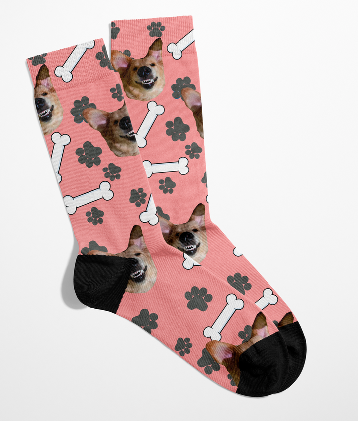 Pawtastic Peds: customized socks with your dog face